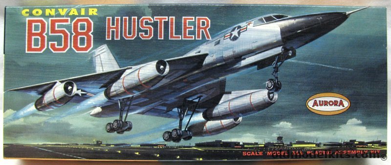 Aurora 1/96 Convair B-58 Hustler, 144-100 plastic model kit